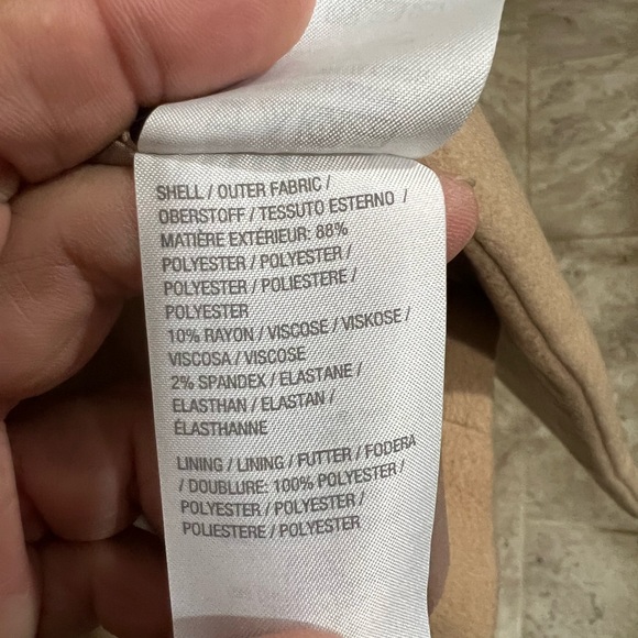 Susan Graver Faux Wool Coat Fully Lined - Picture 10 of 11